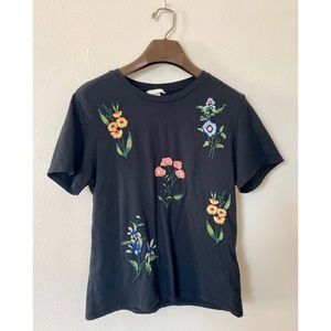Floral Embroidered Tee